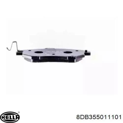 Купить 8DB355011101 HELLA Колодки тормозные