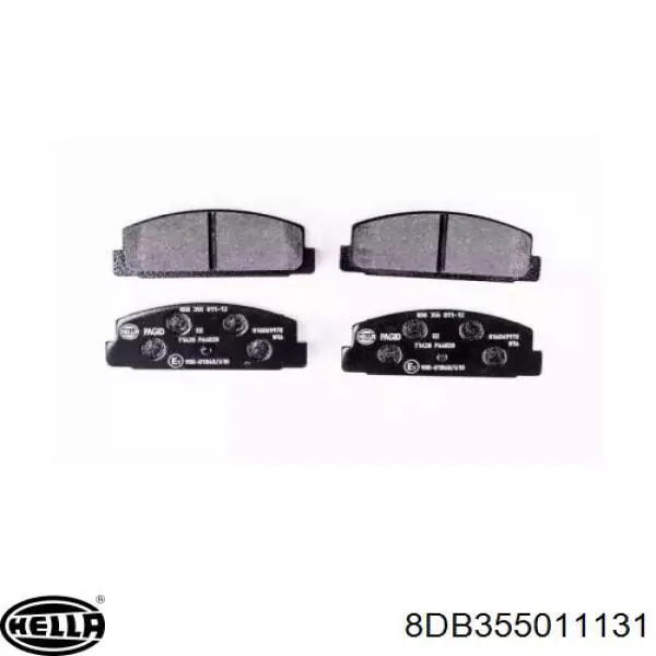 Задние тормозные колодки 8DB355011131 HELLA