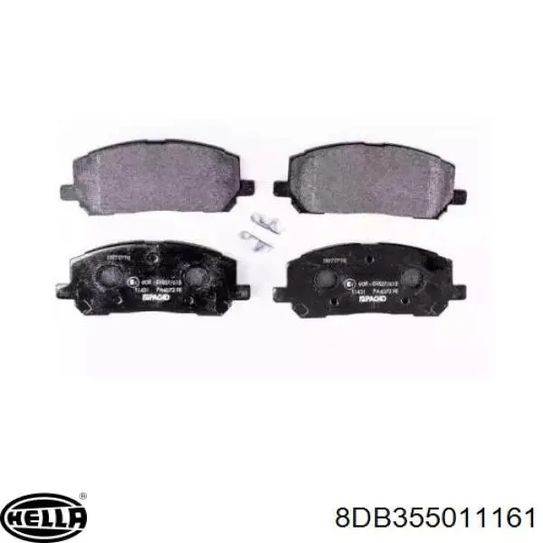 Передние тормозные колодки 8DB355011161 HELLA