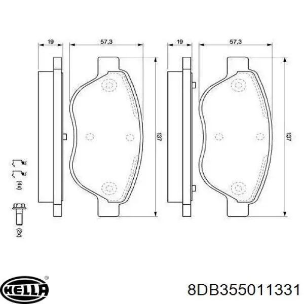 BPD1475 Jurid/Bendix Колодки передние