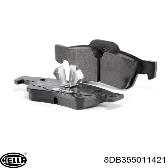 Купить 8DB355011421 HELLA Колодки тормозные задние, дисковые