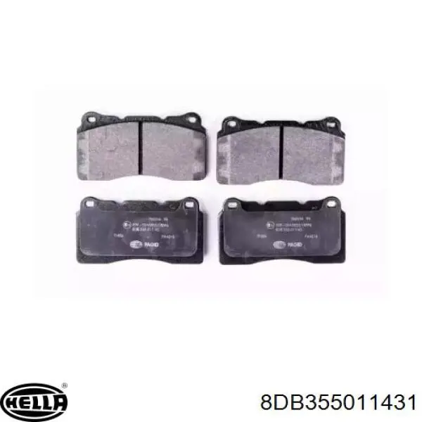 Передние тормозные колодки 8DB355011431 HELLA