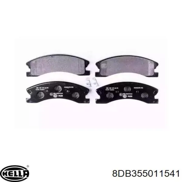 Передние тормозные колодки 8DB355011541 HELLA