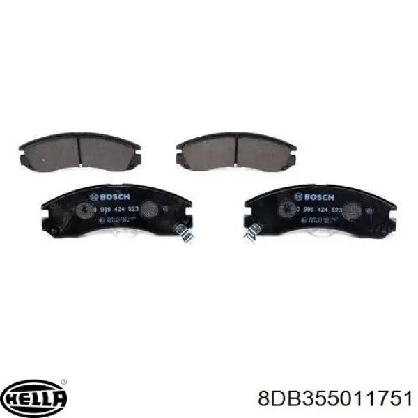 Купить 8DB355011751 HELLA Колодки тормозные