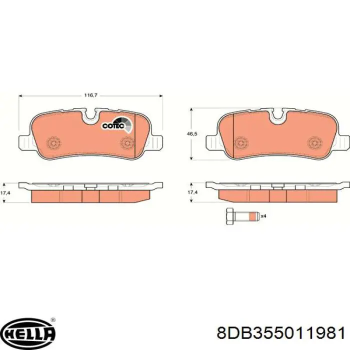 Колодки дисковые  Quaro QP6292C цена, от 32.69 USD