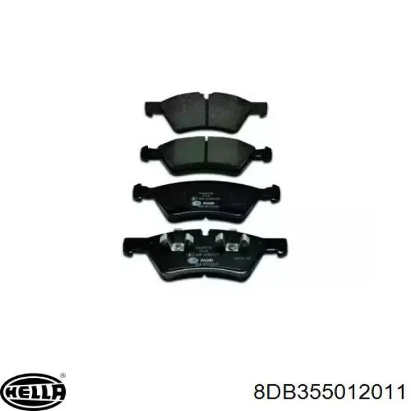 Передние тормозные колодки 8DB355012011 HELLA