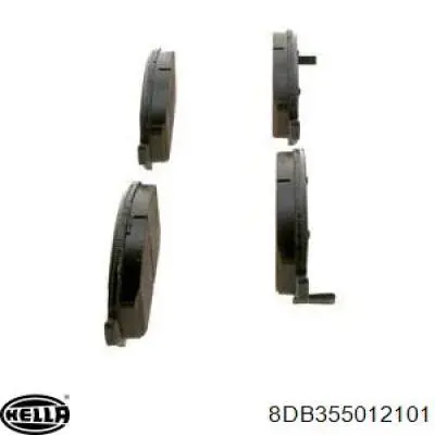 Передние тормозные колодки 8DB355012101 HELLA