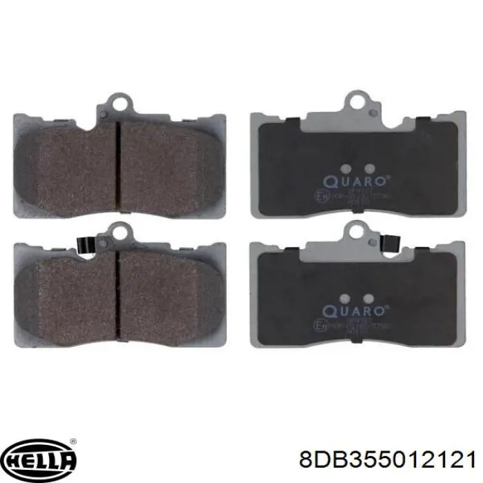 Передние тормозные колодки 8DB355012121 HELLA