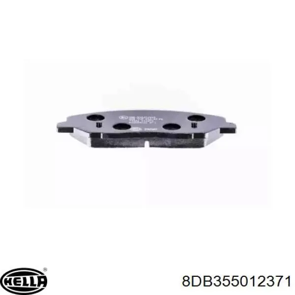 Купить 8DB355012371 HELLA Колодки тормозные