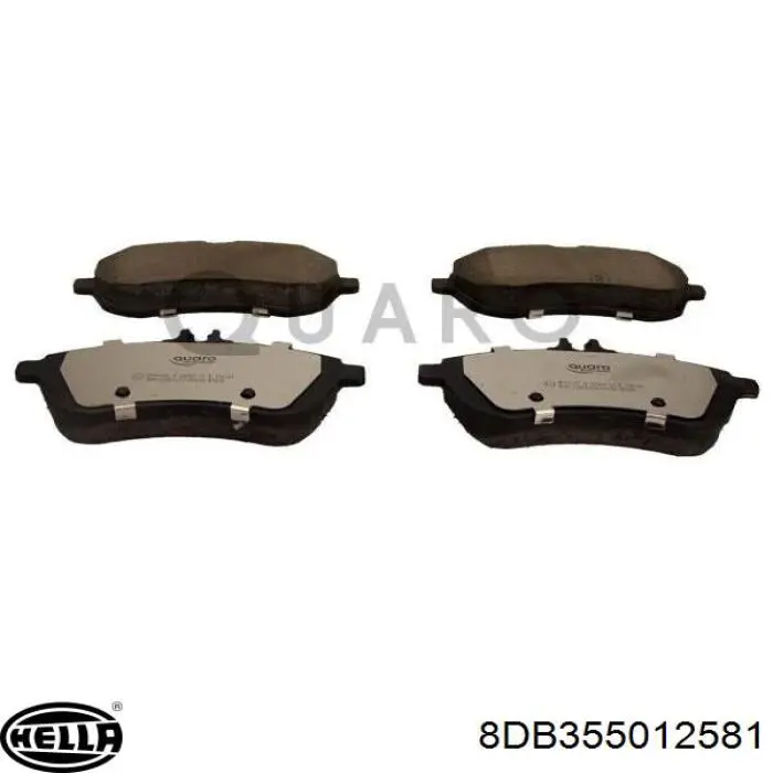 Передние тормозные колодки 8DB355012581 HELLA