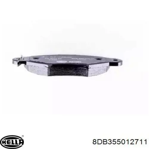 Купить 8DB355012711 HELLA Колодки тормозные