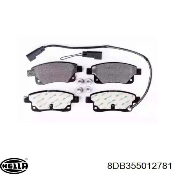 Колодки дисковые  HELLA 8DB355012781 цена, от 19.38 USD