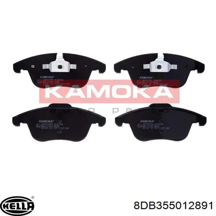 Передние тормозные колодки 8DB355012891 HELLA