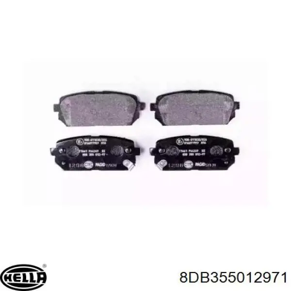 Задние тормозные колодки 8DB355012971 HELLA