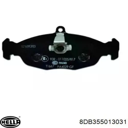 Задние тормозные колодки 8DB355013031 HELLA