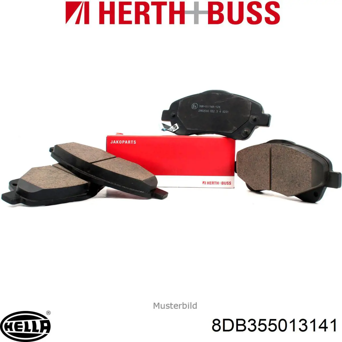 Передние тормозные колодки 8DB355013141 HELLA