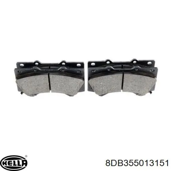 Передние тормозные колодки 8DB355013151 HELLA