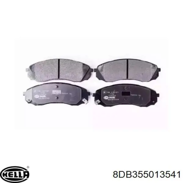 Передние тормозные колодки 8DB355013541 HELLA