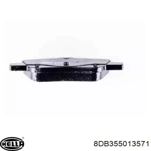Купить 8DB355013571 HELLA Колодки тормозные задние, дисковые