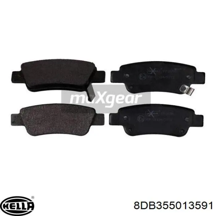 Задние тормозные колодки 8DB355013591 HELLA
