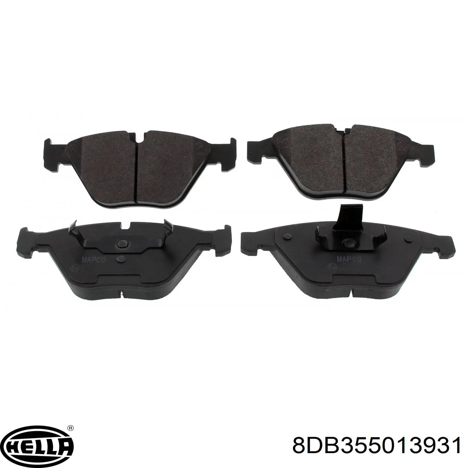 Купить 8DB355013931 HELLA Колодки тормозные