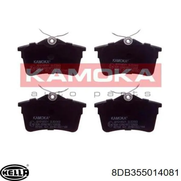 Задние тормозные колодки 8DB355014081 HELLA