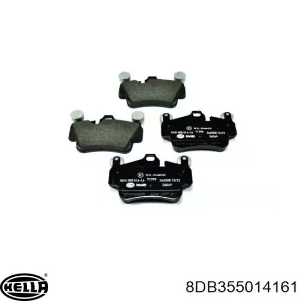 Передние тормозные колодки 8DB355014161 HELLA