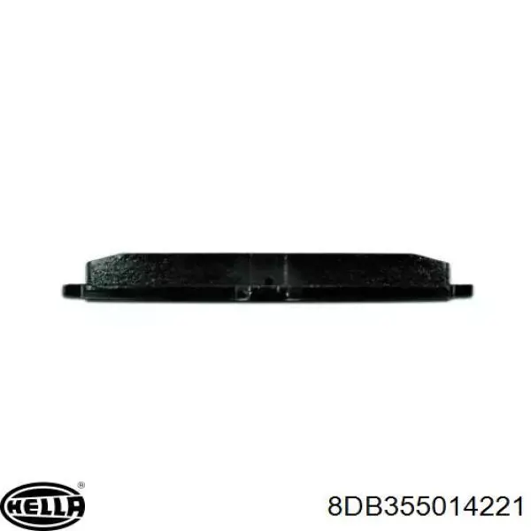 Купить 8DB355014221 HELLA Колодки тормозные