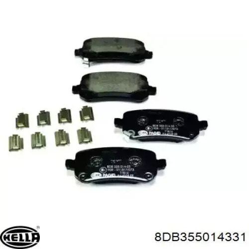 Купить 68044761AB Chrysler Колодки тормозные задние, дисковые