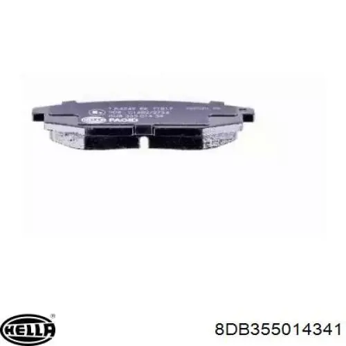 Купить 8DB355014341 HELLA Колодки тормозные задние, дисковые