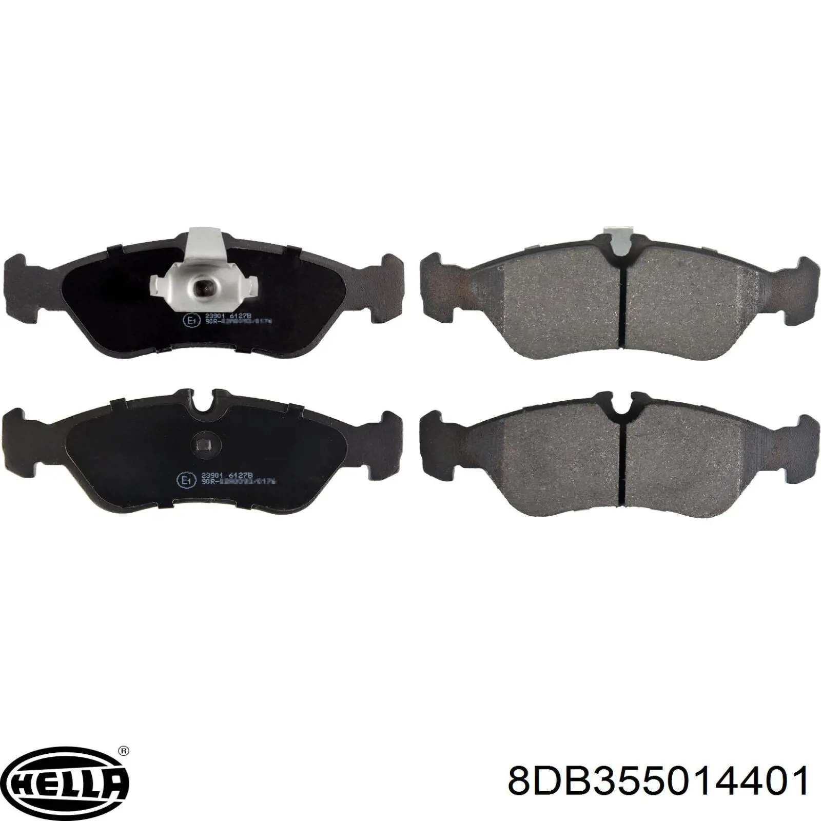 Задние тормозные колодки 8DB355014401 HELLA