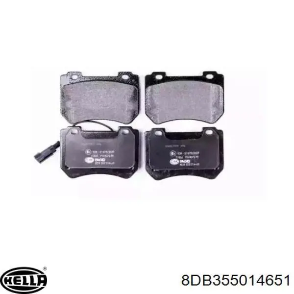 Передние тормозные колодки 8DB355014651 HELLA