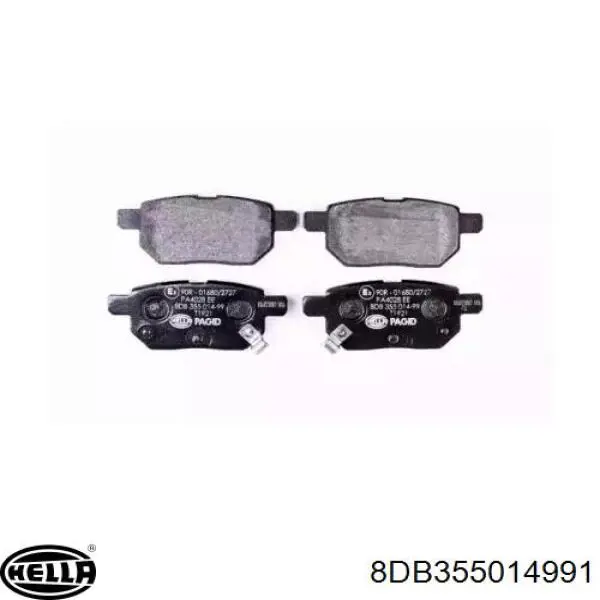 Задние тормозные колодки 8DB355014991 HELLA