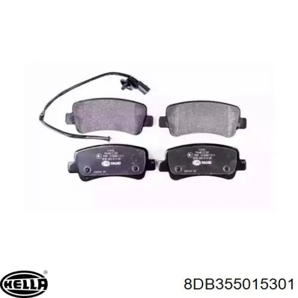 Задние тормозные колодки 8DB355015301 HELLA