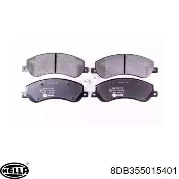 Передние тормозные колодки 8DB355015401 HELLA