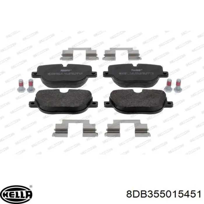 Купить 8DB355015451 HELLA Колодки тормозные задние, дисковые