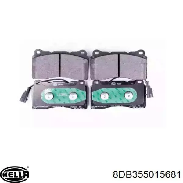 Передние тормозные колодки 8DB355015681 HELLA