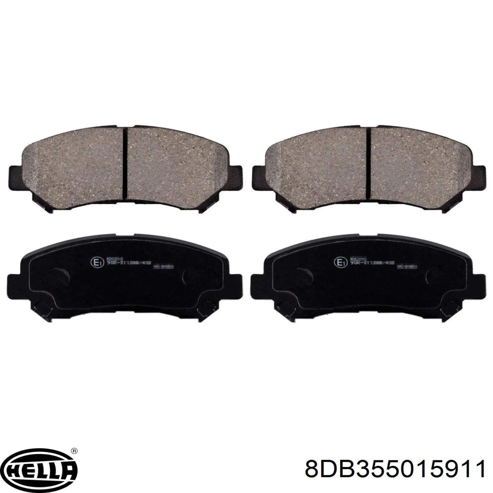 Купить 8DB355015911 HELLA Колодки тормозные