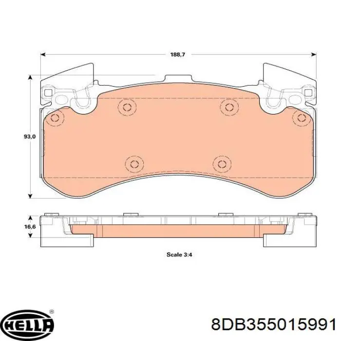 Тормозные колодки Denckermann B111365