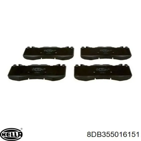 Купить 8DB355016151 HELLA Колодки тормозные