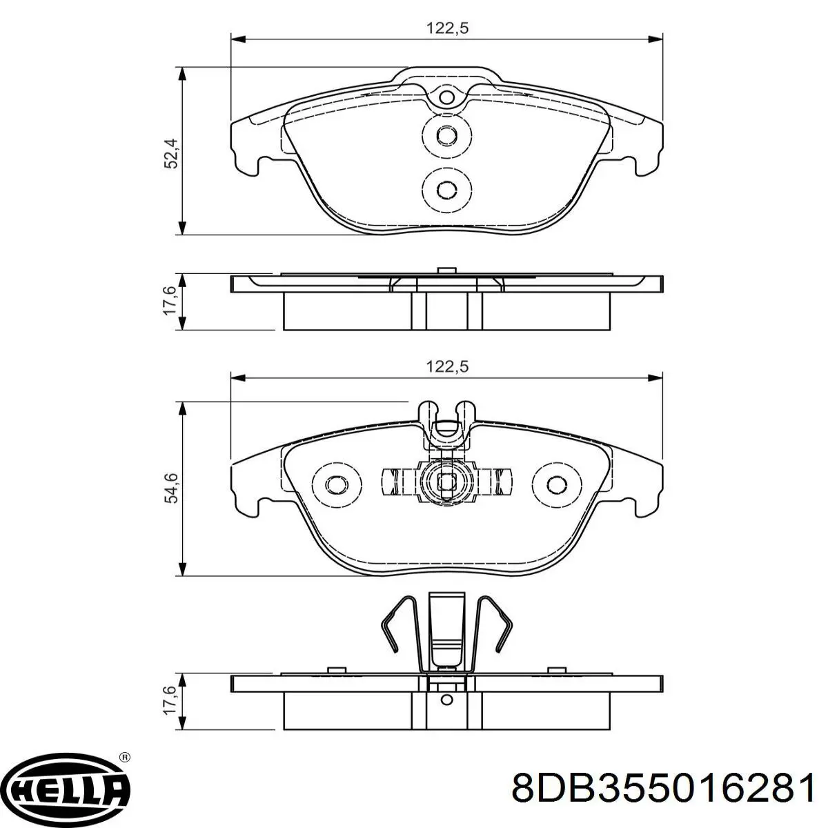 Задние тормозные колодки 54204920 Mercedes