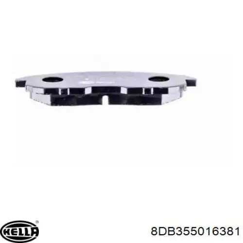 Купить 8DB355016381 HELLA Колодки тормозные