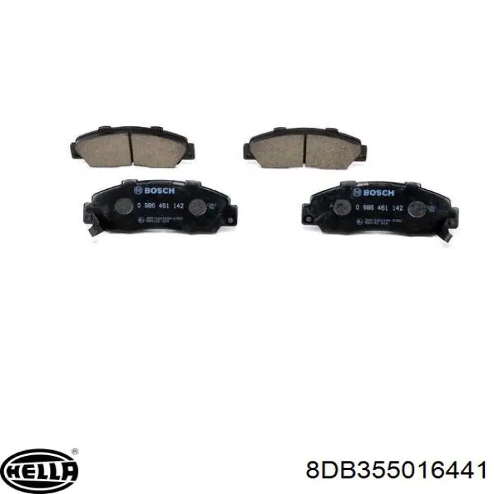 Передние тормозные колодки 8DB355016441 HELLA