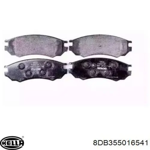 Передние тормозные колодки 8DB355016541 HELLA