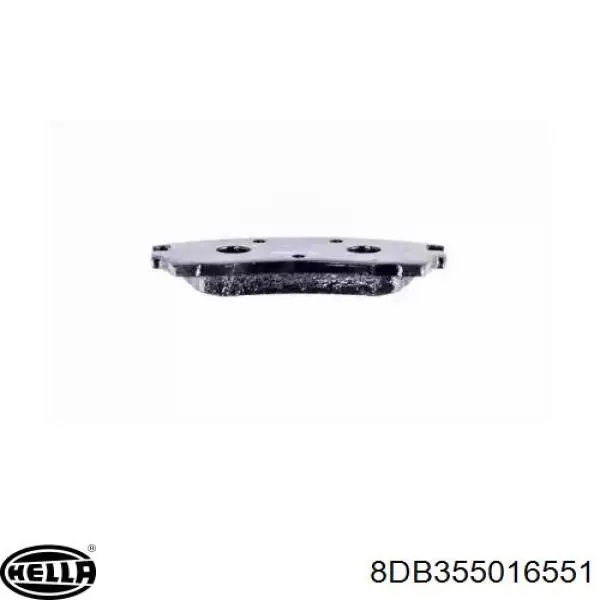 Передние тормозные колодки 8DB355016551 HELLA