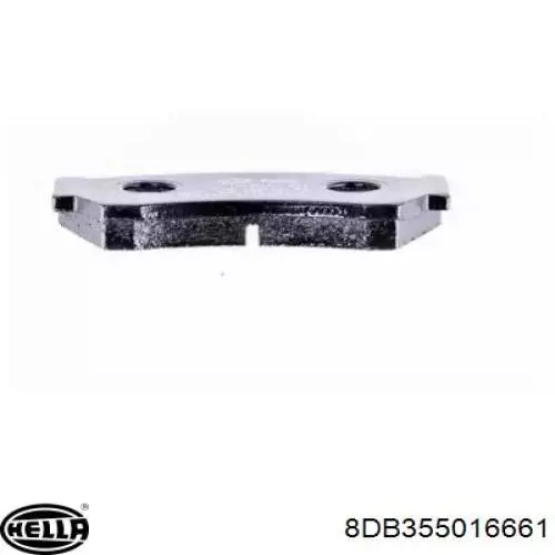 Передние тормозные колодки 8DB355016661 HELLA