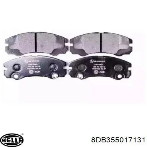 Передние тормозные колодки 8DB355017131 HELLA