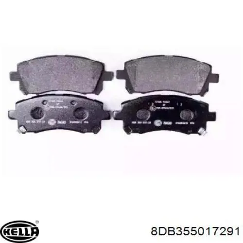 Колодки HELLA 8DB355017291 цена, от 21.51 USD