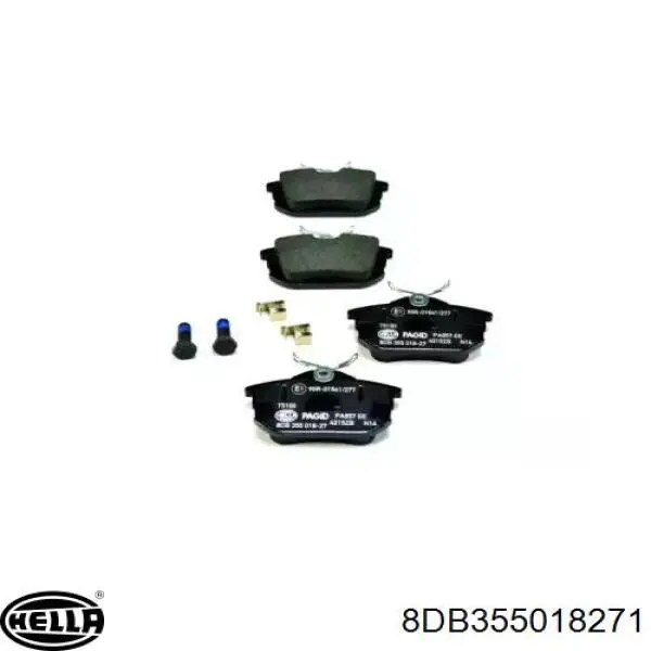 Колодки дисковые  HELLA 8DB355018271 цена, от 20.27 USD