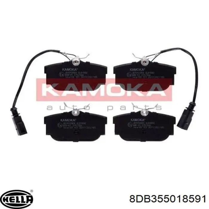 Колодки дисковые  HELLA 8DB355018591 цена, от 15.44 USD